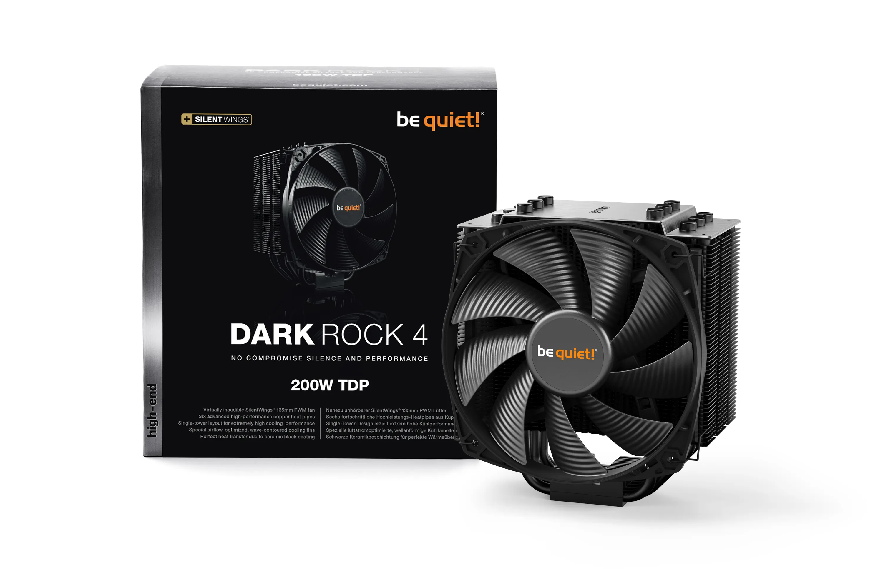 Be Quiet! Dark Rock 4 พัดลม CPU