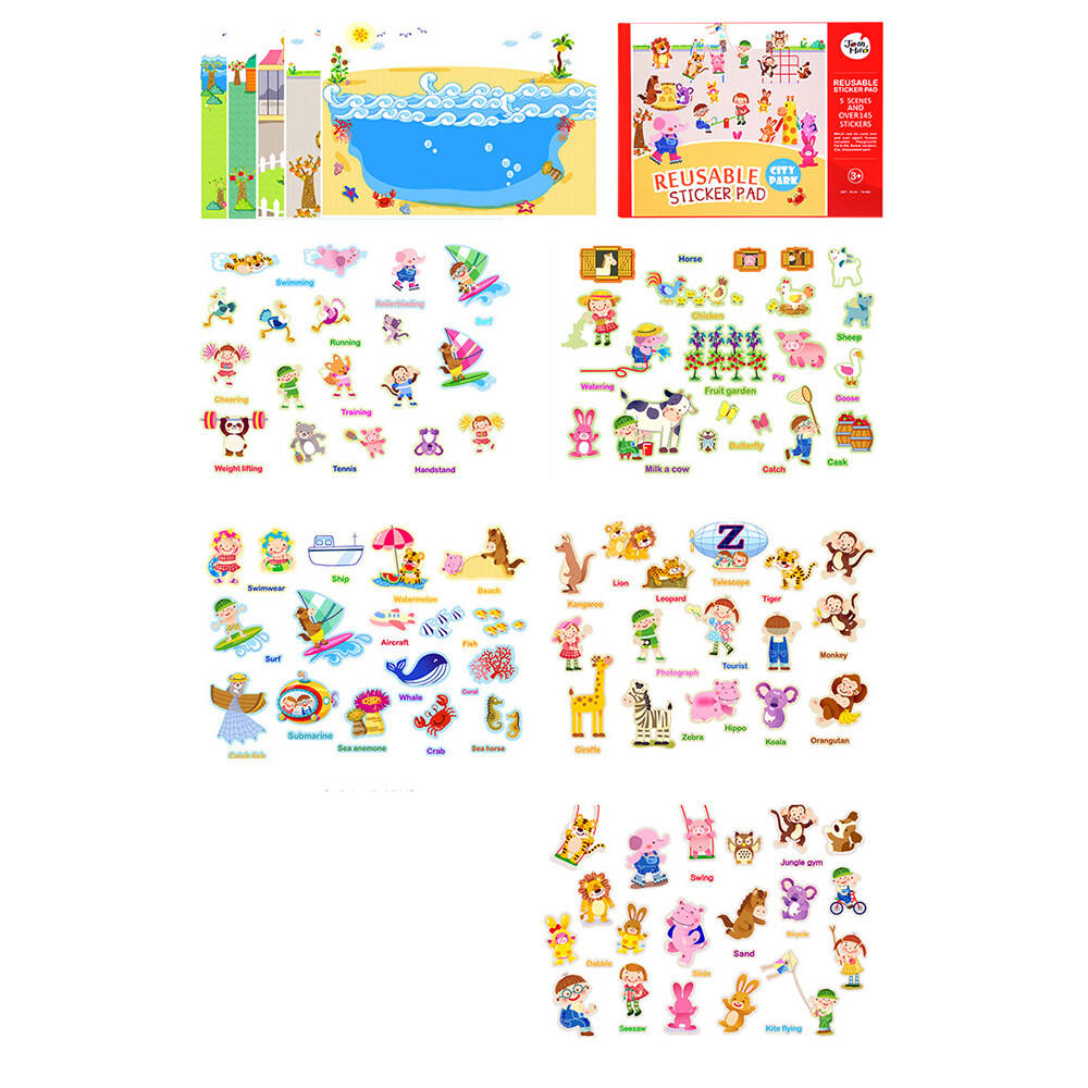 Joan Miro - Reusable Sticker Pad สติกเกอร์ใช้ซ้ำ ของเล่นเด็กเสริมพัฒนาการ 1 ขวบ ของเล่นเด็ก 2-3 ขวบขึ้นไป