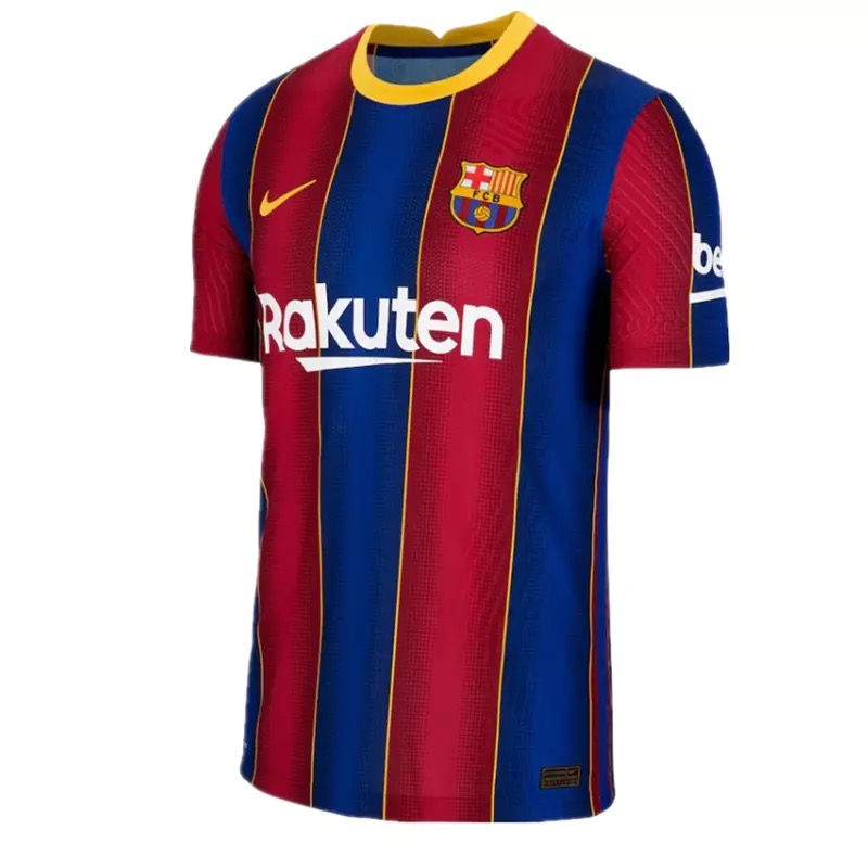เสื้อฟุตบอล ปี2020-21 Barcelona Jersey ฤดูกาลเสื้อฟุตบอล เสื้อฟุตบอล เสื้อ เสื้อทีม ผ้าโพลีเอสเตอร์ (น้ำเงินแดง) การประกันคุณภาพ เกรด AAA