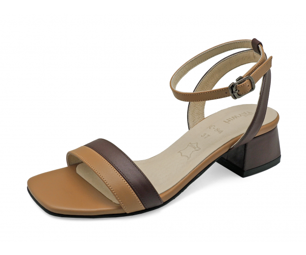 Authentic Taywin, Authentic Taywin, Genuine Leather Flat Shoes with Strap, Sc-84 Size35-41, Soft Leather, Beige-Brown. ราคา 1,997 บาท*ส่งฟรี