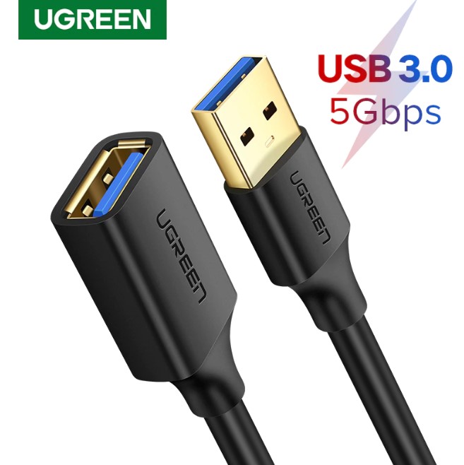 Ugreen USB Extension Cable USB 3.0 Cable male to female Extender Data Cord Mini USB Extension Cable