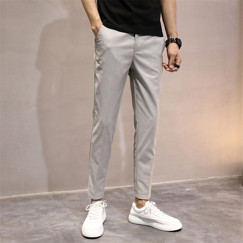 MNO.9 Men Fashion Slack Pants 7 Color 2009 กางเกงสแล็คชาย กางเกง5ส่วนชาย กางเกงเกาหลีชาย กางเกงขายาวผช กางเกงแสลคชาย กางเกงชายขายาว กางเกงสเลคชาย