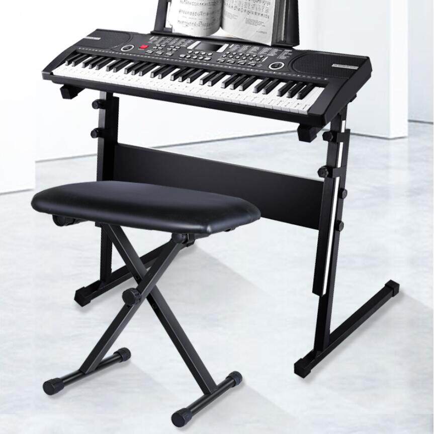 piano sit เก้าอี้คีย์บอร์ด เก้าอี้เปียโน แบบพับได้ ขาทรง X ปรับระดับได้ เปียโน คีย์บอร์ด ม้านั่ง เก้าอี้ Stool Chair Keyboard chair Foldable Piano Stool X Shape Adjustable Piano Keyboard Bench Stool Chair