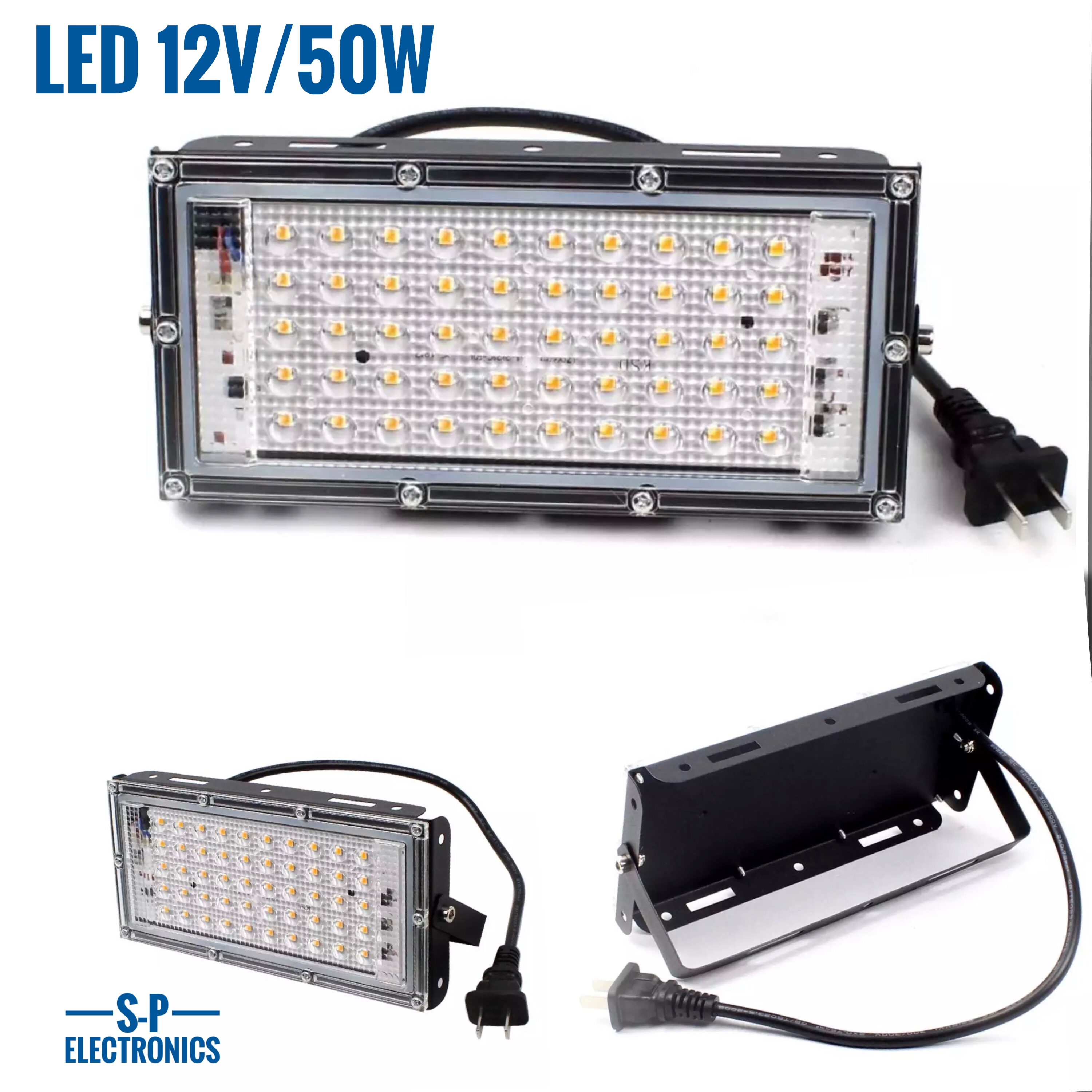 ไฟสปอตไลท์ ไฟสว่าง Spotlight LED 50Wใช้ไฟAC 220V แสงขาวสายยาว1.1เมตร