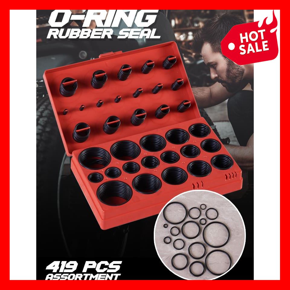 ❗️❗️ SEAL ❗️❗️ ชุดยางวงแหวน O-Ring 419 ชิ้น O- Ring Rubber seal 419 pcs !! เอนกประสงค์ แข็งแรง ทนทาน บริการเก็บเงินปลายทาง โปรโมชั่นสุดคุ้ม โค้งสุดท้าย ราคาถูก คุณภาพดี