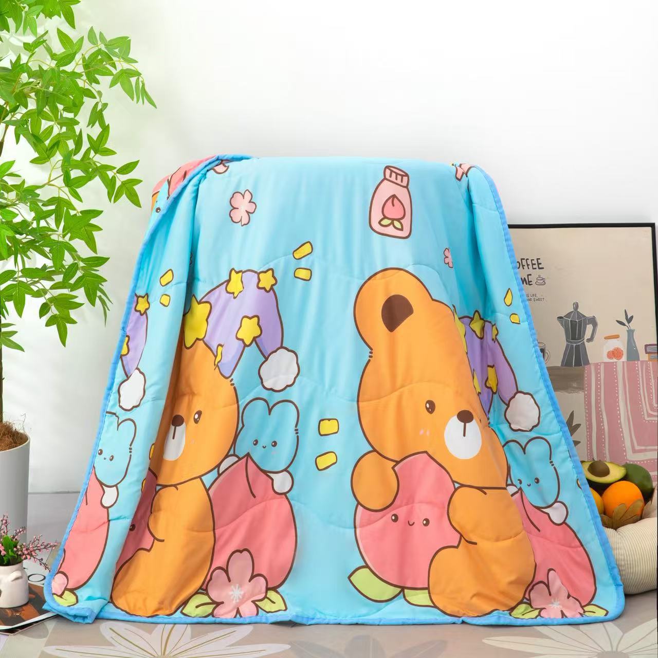 【ผ้าห่ม】150*110 ผ้าห่มเด็ก ผ้าห่มเครื่องปรับอากาศสำหรับเด็ก ผ้าห่มฤดูร้อน ผ้าห่มการ์ตูน