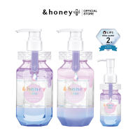[COLOR 3 STEPS] &HONEY COLOR REPAIR SHAMPOO 440ML +  TREATMENT 445G + HAIR OIL 100ML (แชมพู+ทรีทเม้นท์+ออยล์ ดูแลสีผม)