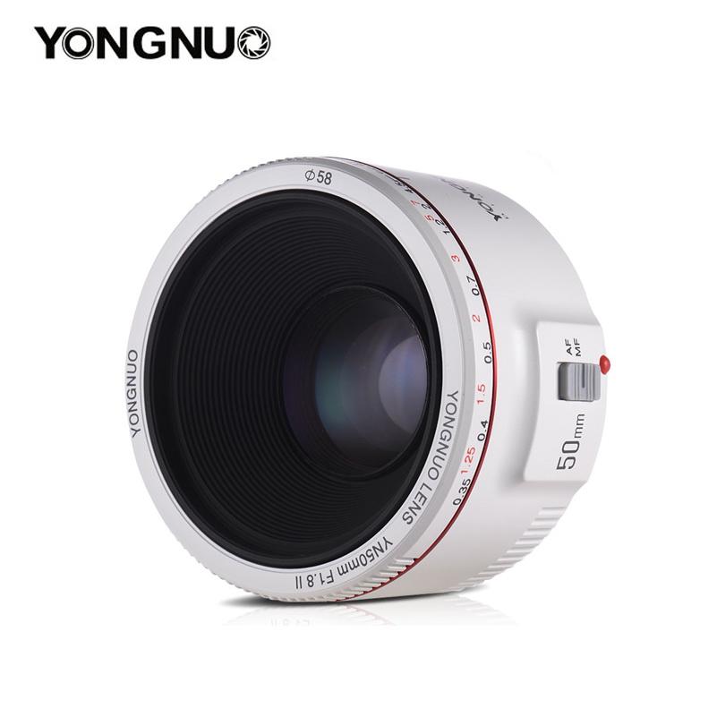 Lens Yongnuo YN 50mm f1.8 II for Canon EF Mount (เลนส์โลหะ,เงียบ,โฟกัสไว) ประกันศูนย์ในไทย 1 ปี ราคา 3,791 บาท*ส่งฟรี