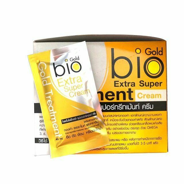 24ชิ้น135บ Gold Bio Extre Super cream Treatment สีทอง