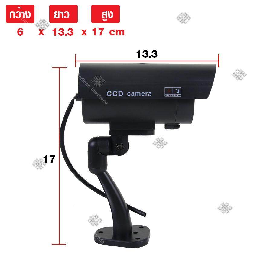 กล้องดัมมี่ กล้องหลอก กล้องวงจรปิด CCTV กล้องหลอกโจร กล้องวงจรปิดปลอม มีไฟLEDสีแดงเสมือนกล้องวงจรปิดของจริง ใช้ได้ทั้งภายในอาคารและนอกอาคาร สำหรับติดหลอกขโมย เหมือนจริงทุกมุมมอง Dummy CCTV Camera