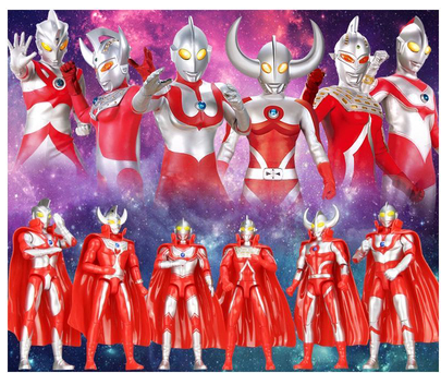 12 ชิ้น Ultraman Boys ของเล่น Altman โมเดลซูเปอร์แมนตัวเลขของเล่น