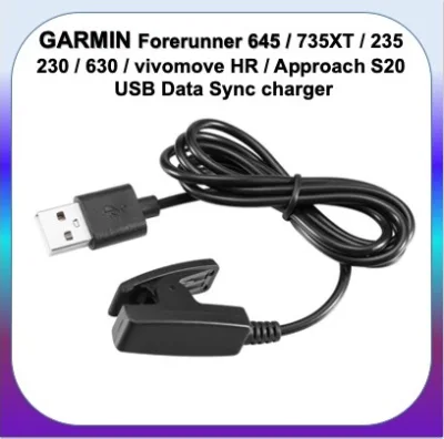 สายชาร์จ usb Garmin Lily / Forerunner 645 / 735XT / 235 / 230 / 630 / vivomove HR / Approach S20 USB Data S