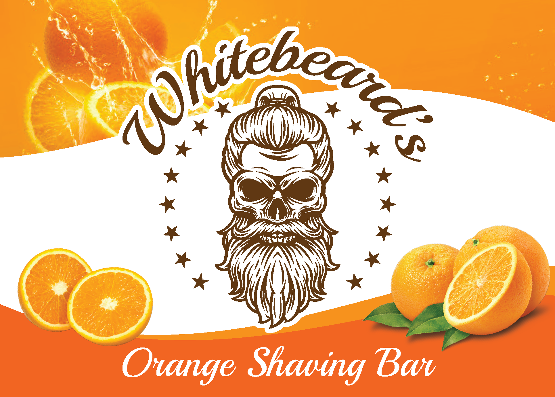 Whitebeard's Orange Shaving Cream Bar - Very Orange