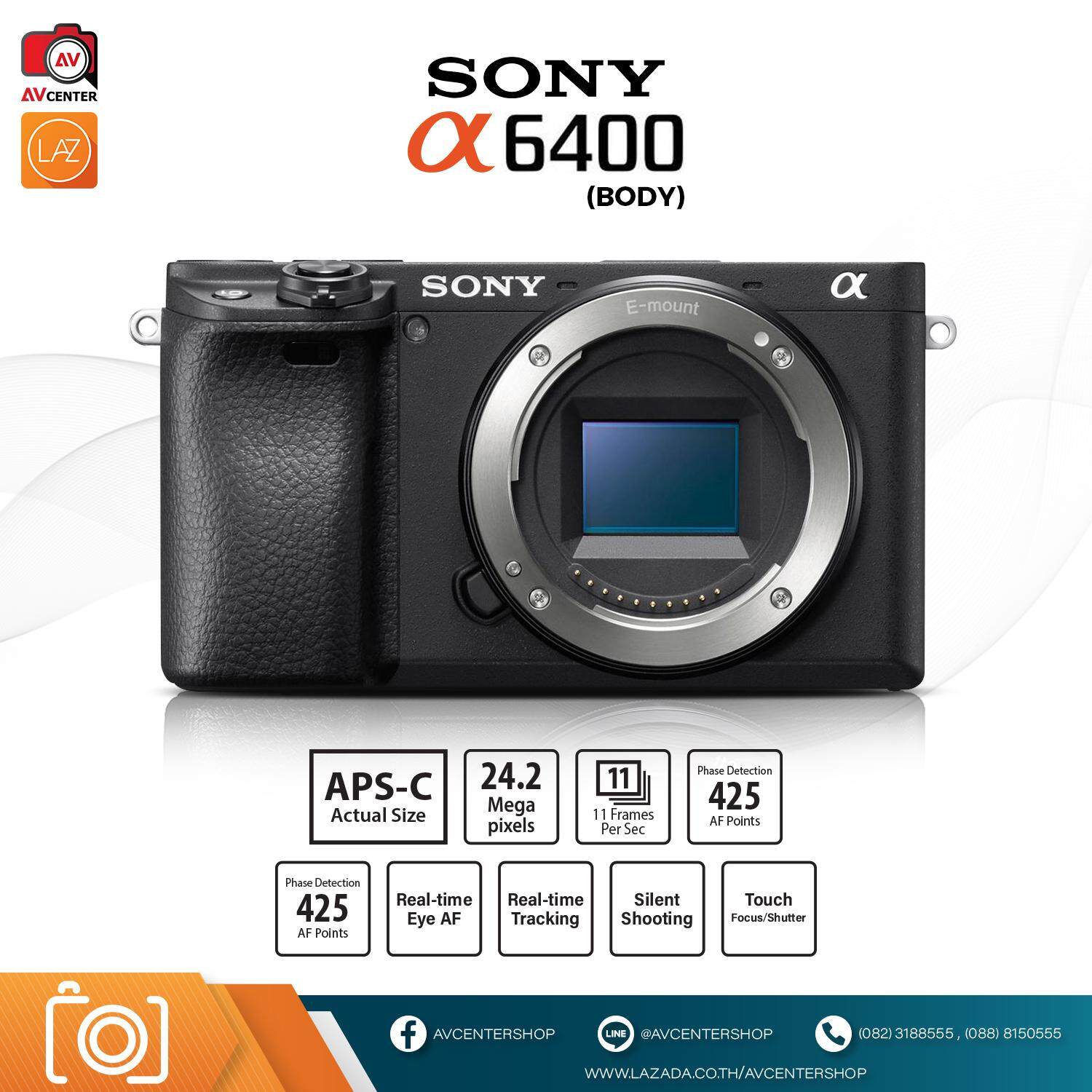 กล้อง Sony A6400 (Body) **เมนูไทย [รับประกัน 1 ปี By AVcentershop]