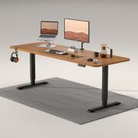 ประกัน 5 ปี LIV Desk Ergonomic โต๊ะปรับระดับไฟฟ้า โต๊ะทํางาน โต๊ะคอม โต๊ะไฟฟ้า มอเตอร์คู่ ไม้แท้ มาตรฐานญี่ปุ่น