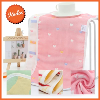KUDOSTH - Baby Towel 25*50 cm 6 Layers Cotton Children's Towels Soft Cartoon Towel Baby Bath Towel Newborn Baby Face Shower Handkerchef