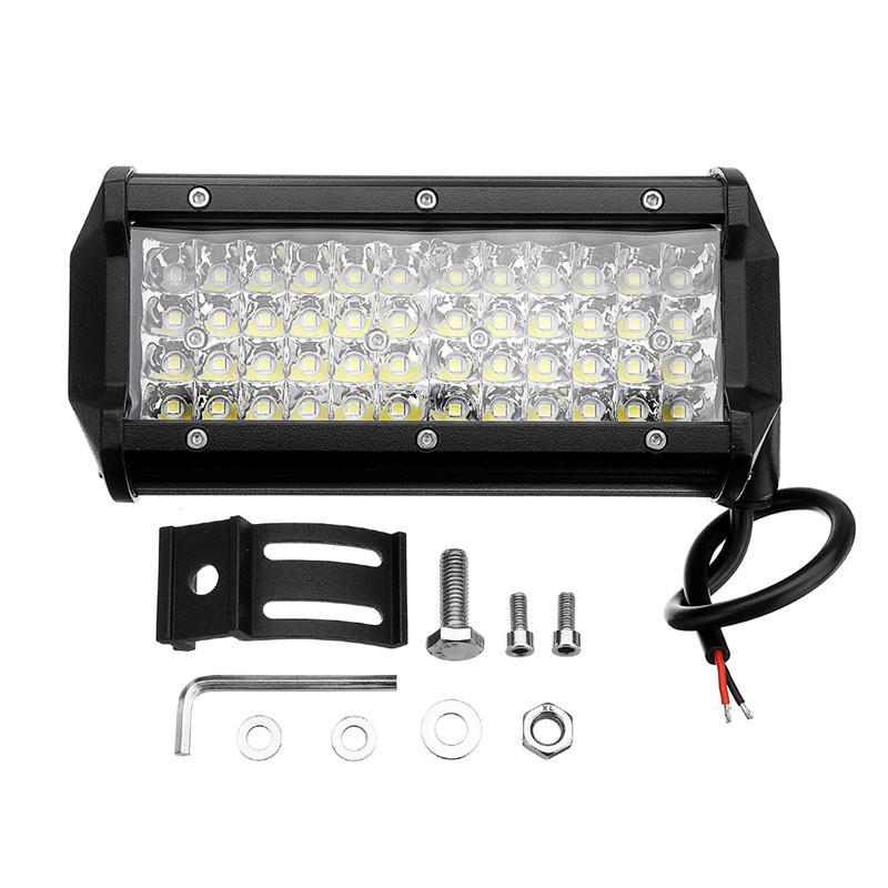 Super Bright สว่างตาเเตก !! ไฟสปอร์ตไลท์รถยนต์ 144W ไฟหน้ารถ ไฟท้าย 12V-24V รุ่น LED COMBO SPOT BEAM สำหรับอะไหล่รถ อุปกรณ์รถยนต์ รถสิบล้อ รถบรรทุก รถ Jeep ATV เรือประมง เรือยอชท์ รถบรรทุก รถสิบล้อ เเสงขาว งานพรีเมี่ยม จำนวน 1 ชิ้น
