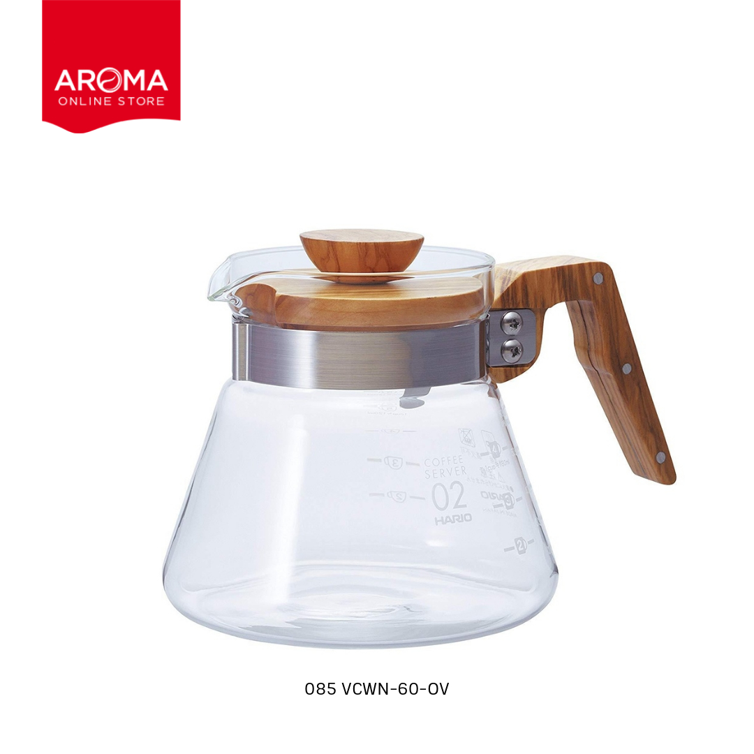 Hario เหยือกเสิร์ฟ HARIO(085) Coffee Server 600 Olive Wood / VCWN-60-OV ราคา 2,485 บาท*ส่งฟรี