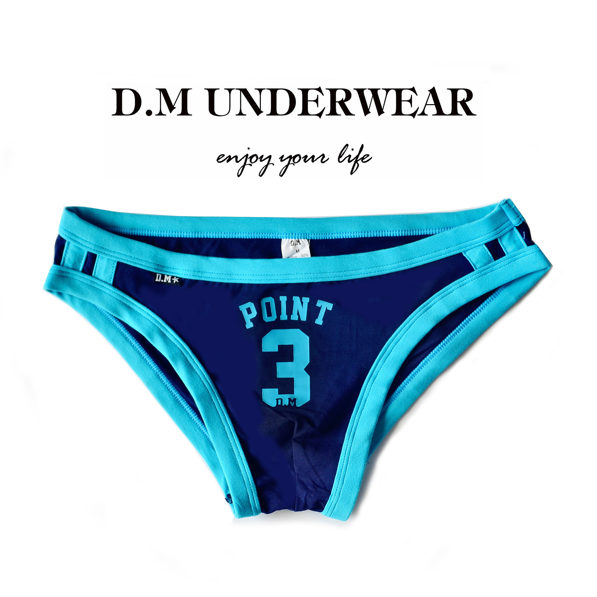 MNO.9 Fashion Sport Colorful underwear men Briefs DM POINT3 กางเกงในชายไร้ขอบ กางเกงชั้นในชาย กางเกงในชาย สีสัน เซ็กซี่