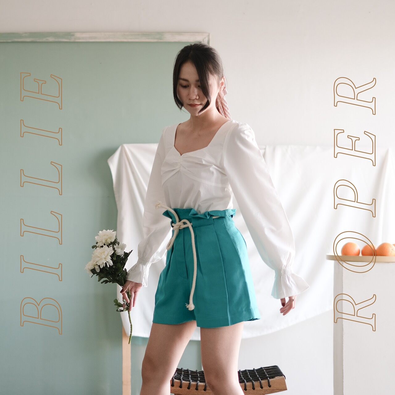 TheBlancPale - Ropper shorts - กางเกงขาสั้นผูกเชือก