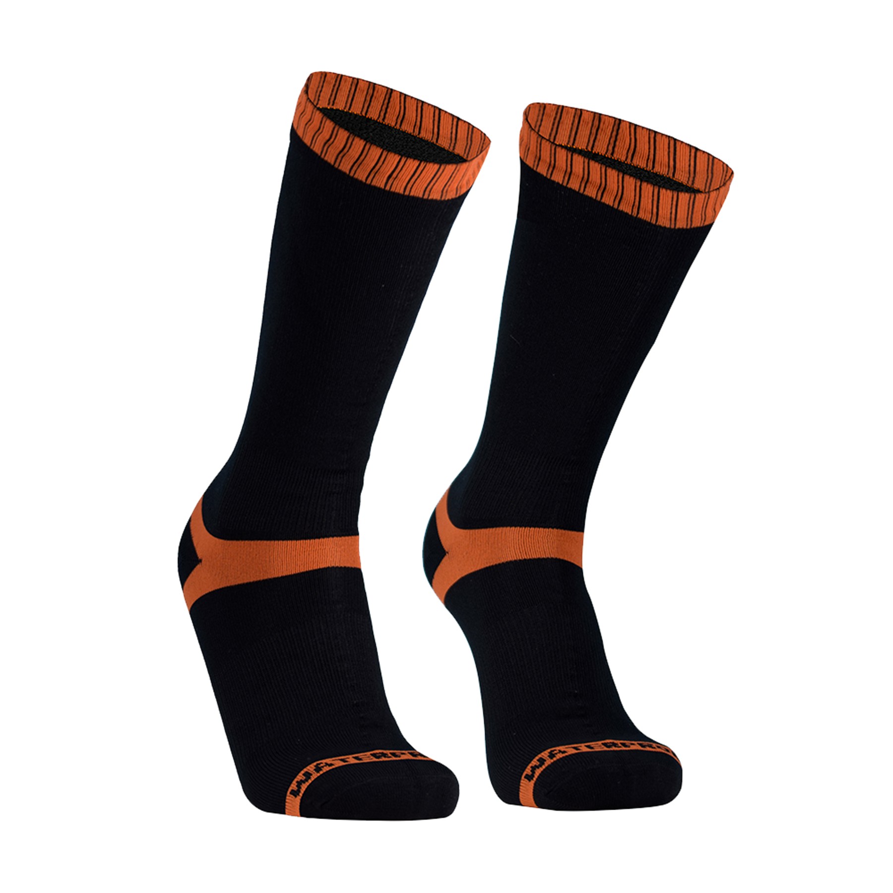 ชุดชั้นในและชุดนอนสตรี DexShell ถุงเท้ากันน้ำรุ่น Hytherm Pro Socks (กันหนาว) - สีดำ-ส้ม (TangeloRed Stripe) - M ราคา 1,590 บาท*ส่งฟรี