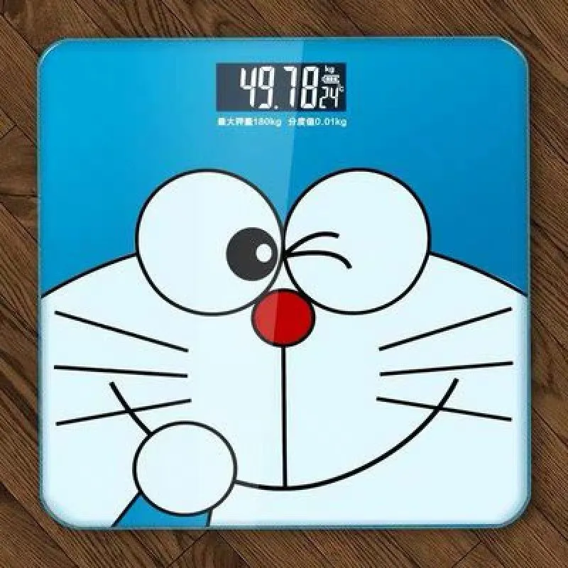 Doraemon scale เครื่องชั่งน้ำหนักดิจิตอล 0.1-180KG เครื่องชั่งน้ำหนักขนาดพกพา เครื่องชั่งมาตรฐาน เครื่องชั่งน้ำหนักแสดงอุณหภูมิ เครื่องชั่งน้ำหนัก เครื่องชั่ง เครื่องชั่งดิจิตอล ตาชั่งน้ำหนัก เครื่องชั่งน้ำหนักราคาถูก