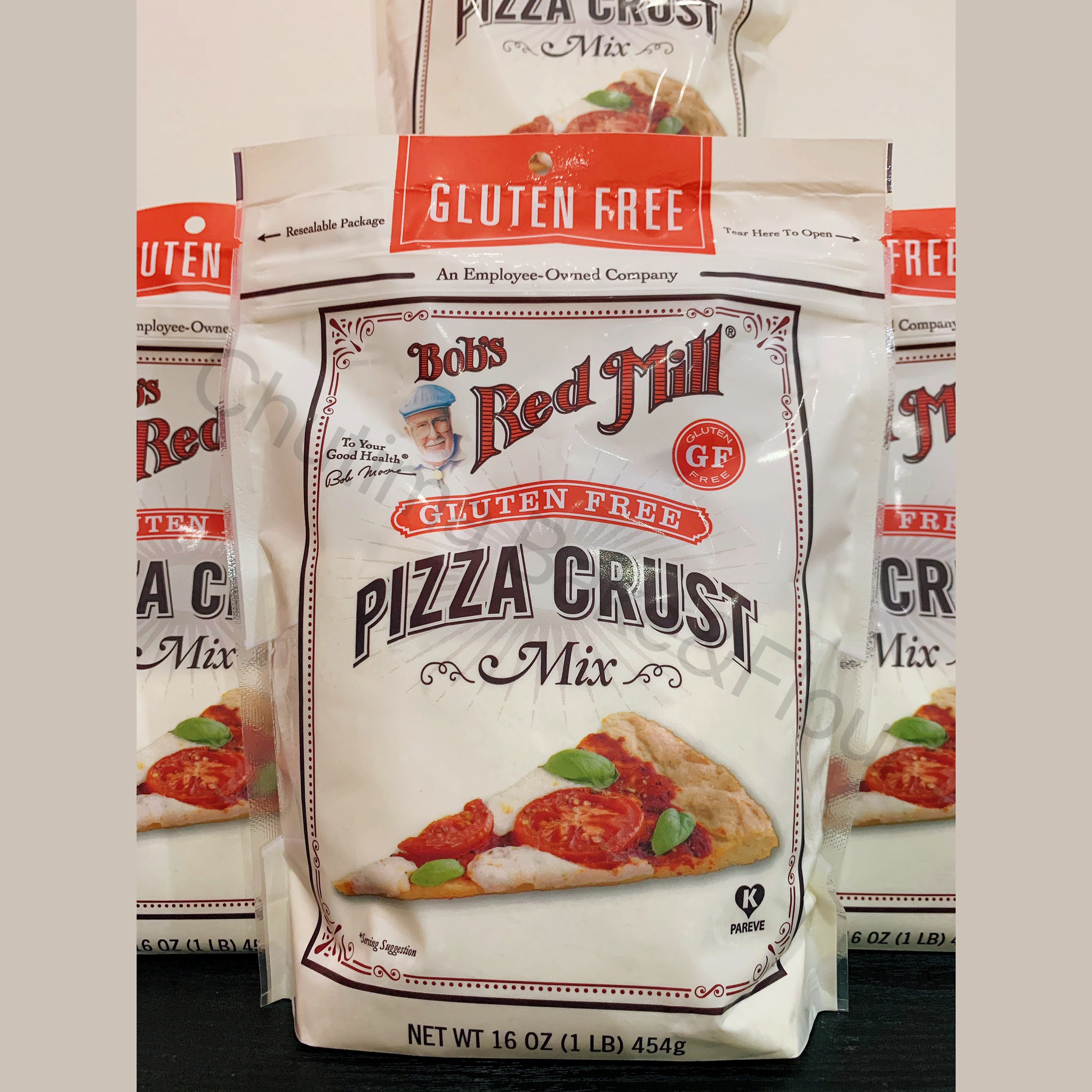 Bob's Red Mill, Gluten Free Pizza Crust Mix 454g. บ๊อบ เรด มิลล์ แป้งพิซซ่า กลูเตนฟรี 545กรัม