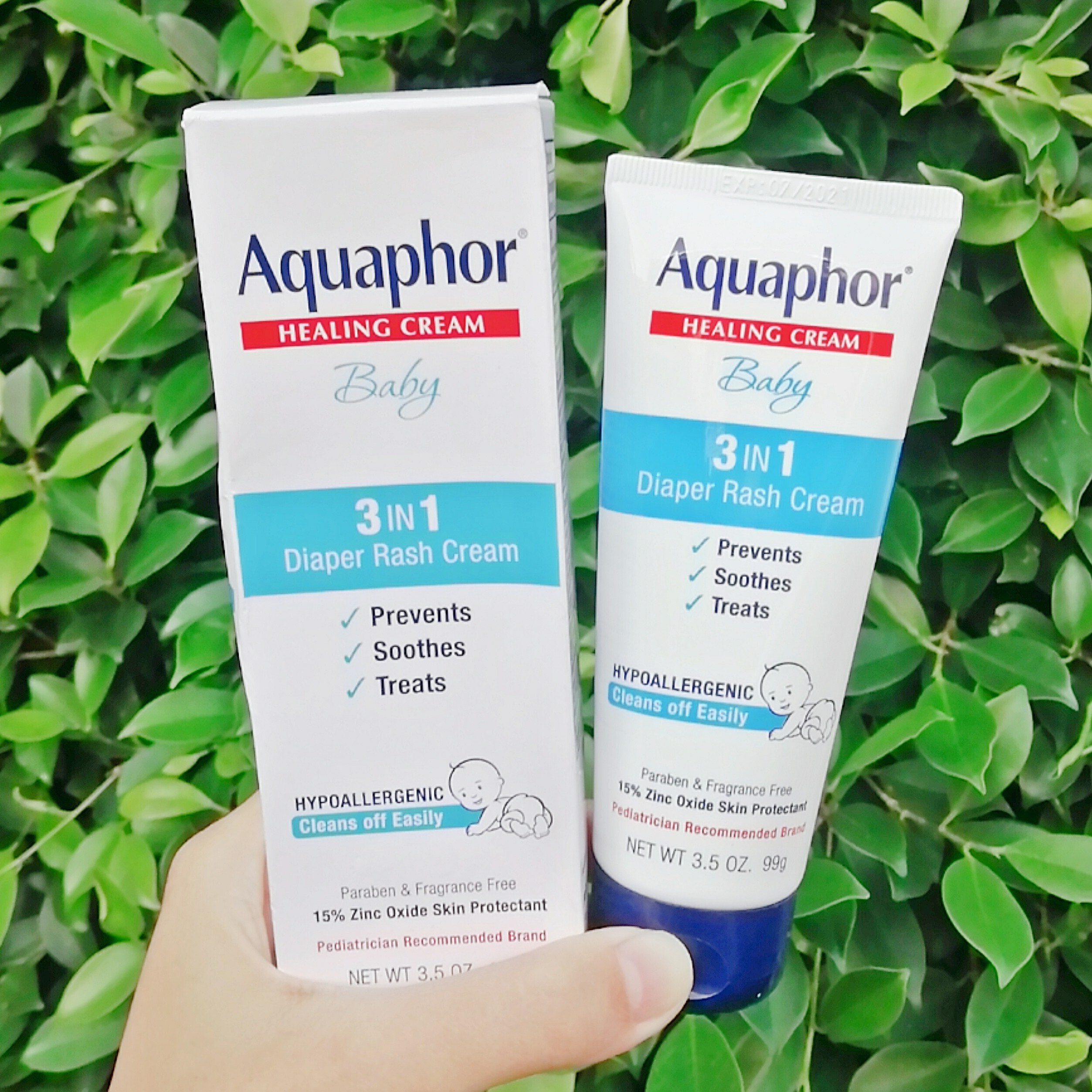 80% Sale!!! EXP. 8/24 ครีมทาผื่นผ้าอ้อม Aquaphor® Healing Cream Baby, 3 in 1 Diaper Rash Cream 99g Prevents-Soothes-Treats ราคา 160 บาท*ส่งฟรี