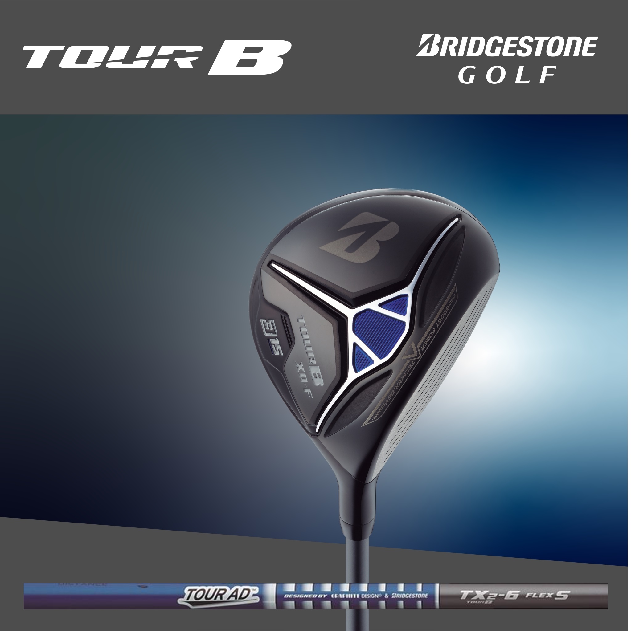 แฟร์เวย์ Bridgestone golf - Tour B XD-F fairway with original TX2-6 carbon shaft