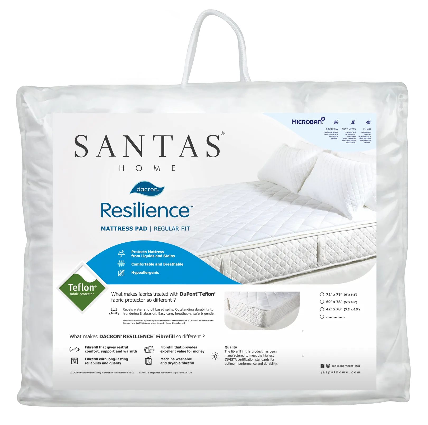 SANTAS ผ้ารองกันเปื้อน แบบไม่รัดมุม  มีให้เลือก 3 ขนาด  ขนาด  3.5 ฟุต , 5 ฟุต และ 6 ฟุต