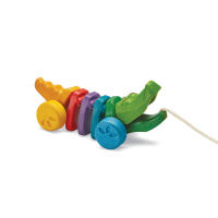 PlanToys ของเล่นไม้ Rainbow Alligator จระเข้สีรุ้ง เสริมพัฒนาการ สำหรับเด็กอายุ 12 เดือน ขึ้นไป