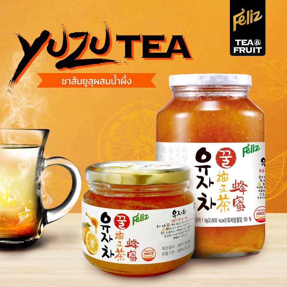 หมดอายุปี 2022 ของใหม่ Feliz Honey Citron Tea เฟลิซ Yuzu (ยูซุ) 1000g