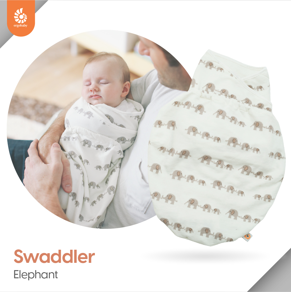 Ergobaby Swaddler ผ้าห่อตัวทารกกันสะดุ้ง ออกแบบตามหลักสรีระศาสตร์ ช่วยประคองสะโพกและขาให้เติบโตสมวัย เนื้อผ้านุ่มระบายอากาศดี ให้ลูกน้อยหลับสนิทอุ่นสบายเหมือนอยู่ในครรภ์แม่