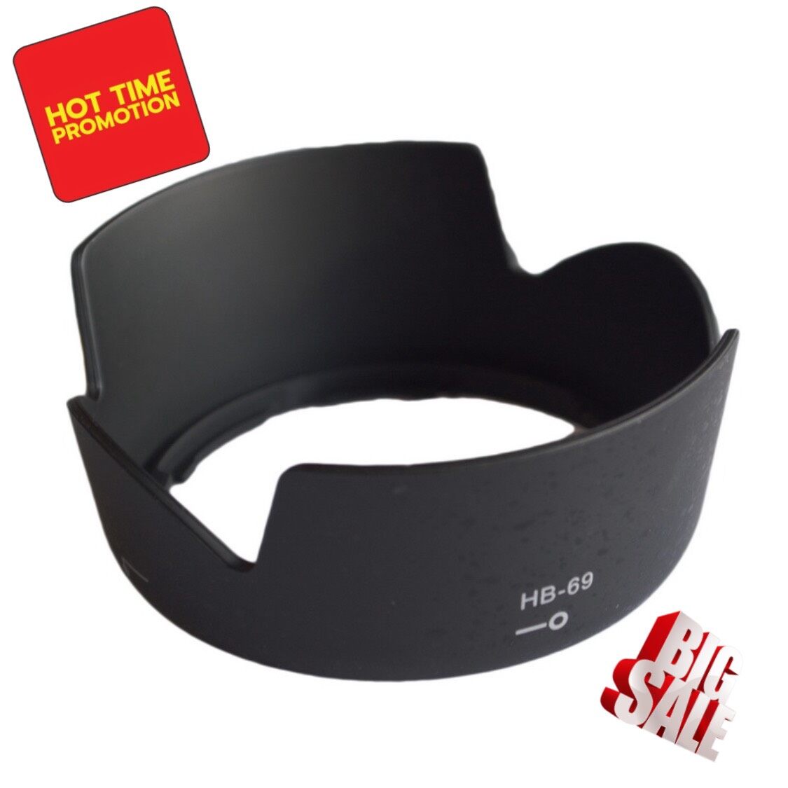 เลนส์ฮู้ด ฮู้ดนิคอน เลนส์ฮู้ดNikon Camera lens hood for Nikon HB 69 Fits for AF-S DX 18-55mm f/3.5-5.6G VR II Lens 52mm สินค้าพร้อมส่ง