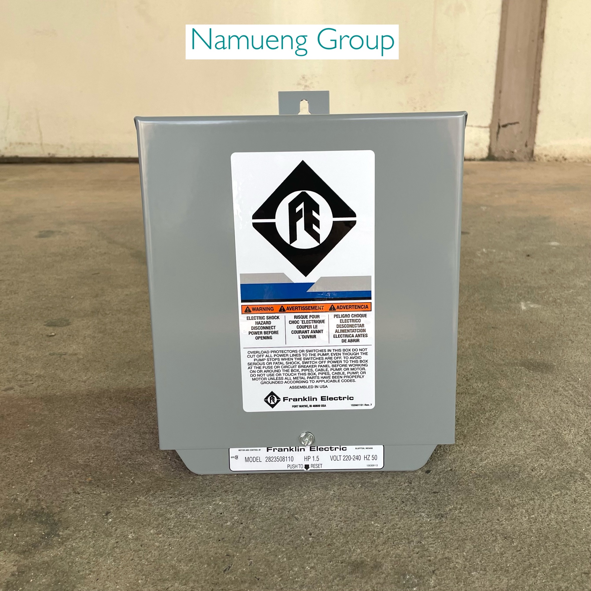 กล่องสวิตช์คอนโทรล กล่องคอนโทรลปั๊มบาดาล Franklin ขนาด 1.5 แรง ไฟ 220V เก็บเงินปลายทางได้ของแท้ 100% ราคา 3,330 บาท*ส่งฟรี