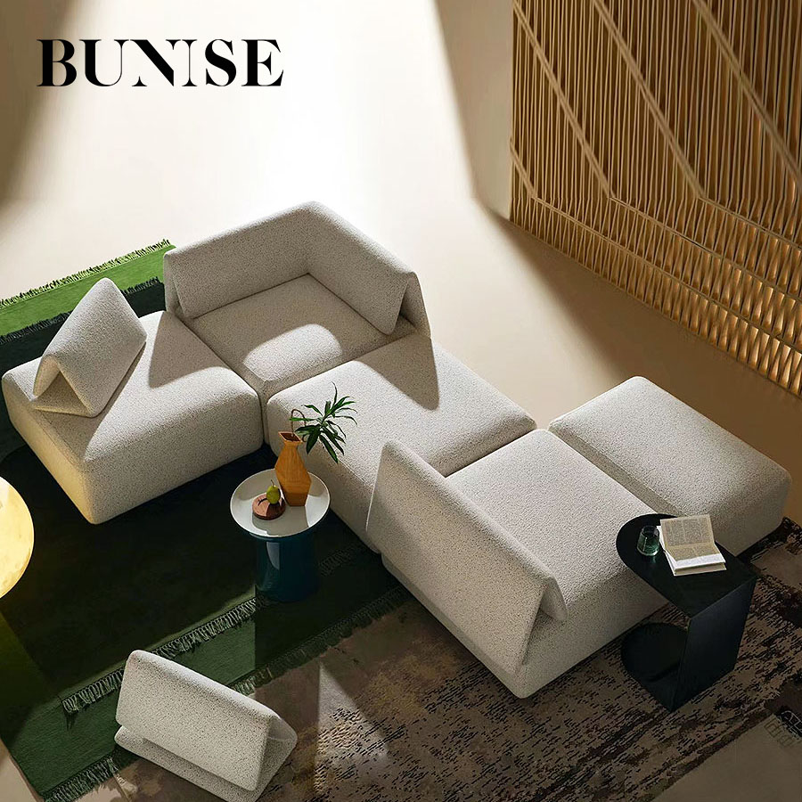 BUNISE Crane Harmony Sofa โซฟาบล็อค โซฟาก้อนสี่เหลี่ยม โซฟาสไตล์โมเดิร์นมินิมอล โซฟาอิตาลี-สแกนดิเนเวียสไตล์ รุ่นTB120203 ราคา 8,736 บาท*ส่งฟรี