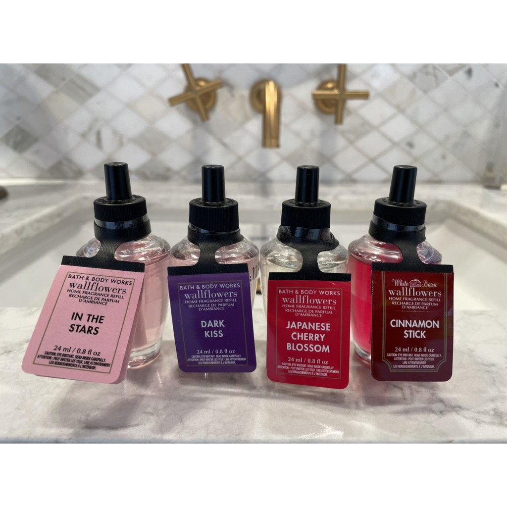 ของแท้/ พร้อมส่ง Bath and Body Works Wallflowers Fragrance Refill 24 ml. น้ำหอมในบ้านเสียบปลั๊ก/น้ำหอมในห้อง(ไม่รวมปลั๊ก)