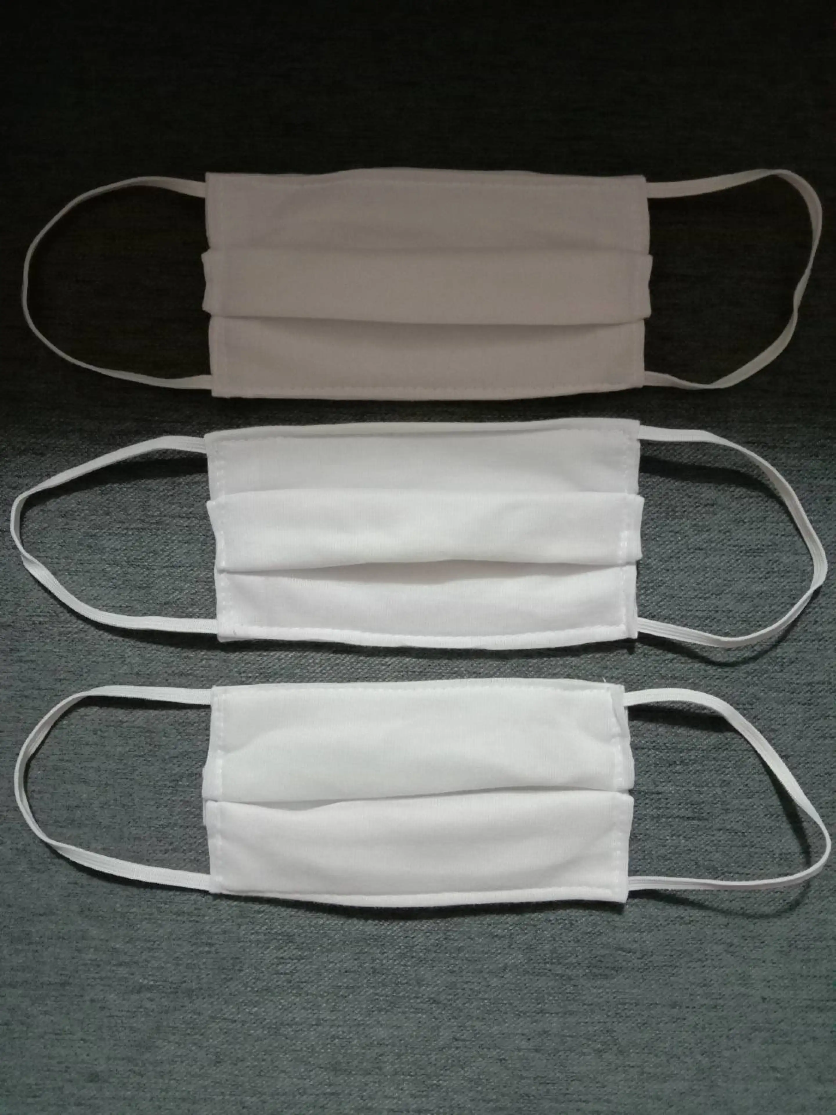 Face Mask, 3-Layer White Filter Nose Mask, 12 Pieces/Pack, Washable.