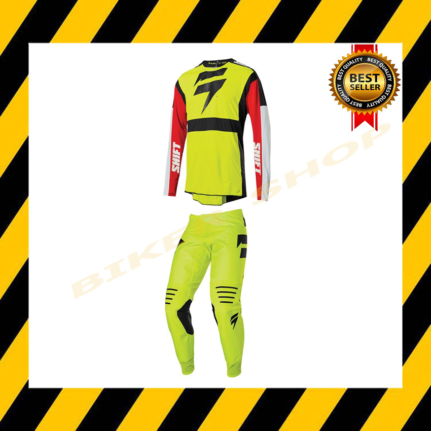 ชุดวิบาก ชุดขี่มอเตอร์ไซค์วิบาก Motocross Gear 2020 Flo Yellow(สินค้าใหม่พร้อมส่งทันที)