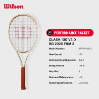Wilson CLASH 100 V3 RG 2025 ไม้เทนนิส Unstrung WR174011U2 Official Store
