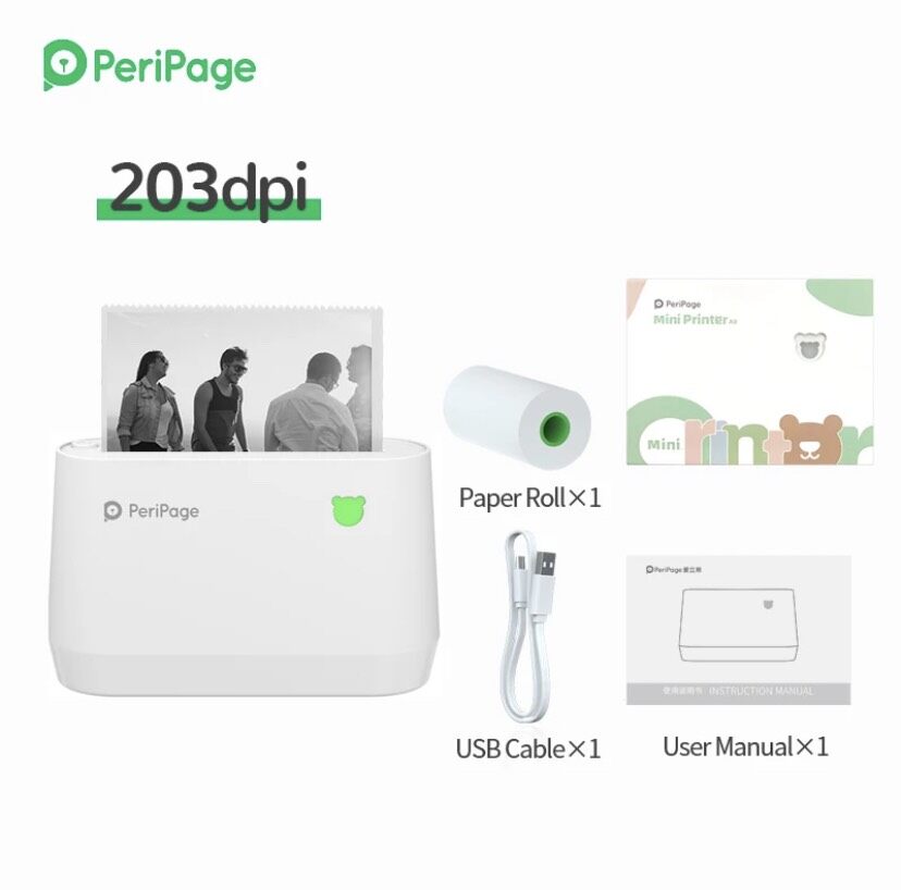 Set ใหม่ล่าสุด Peripage A9+เคส+สติ๊กเกอร์