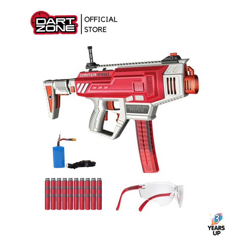 DART ZONE® MAX Omnia Pro-level Motorized Blaster (150 FPS) (Ready to Ship from Official Store in Thailand) Adventure Force waffle tip soft-bullet gun toy battle game ราคา 3,959 บาท*ส่งฟรี