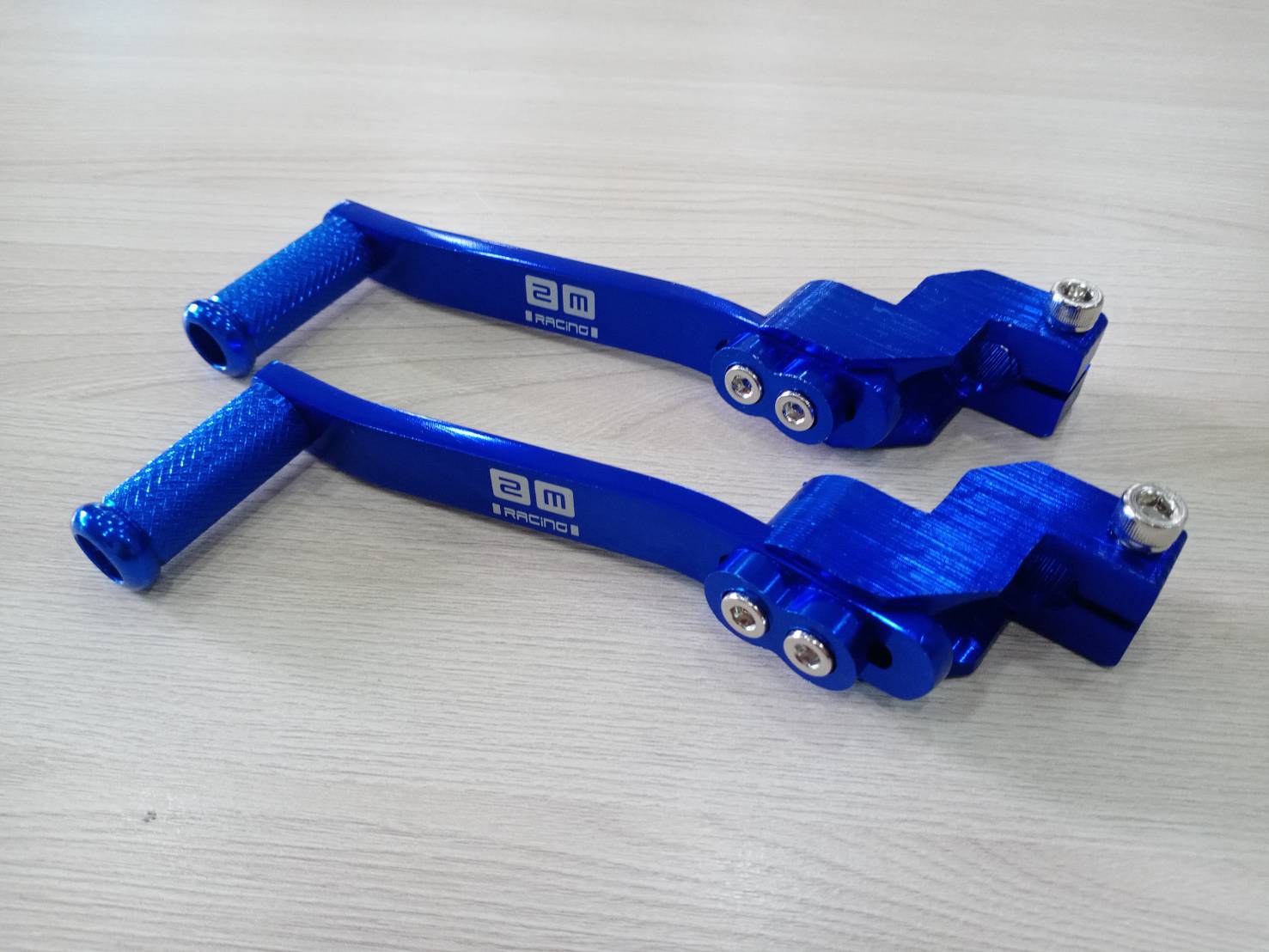 คันเกียร์มิเนียมเวฟ125สีน้ำเงิน//อะไหล่แต่งรถ125//อุปกรณ์แต่งรถ