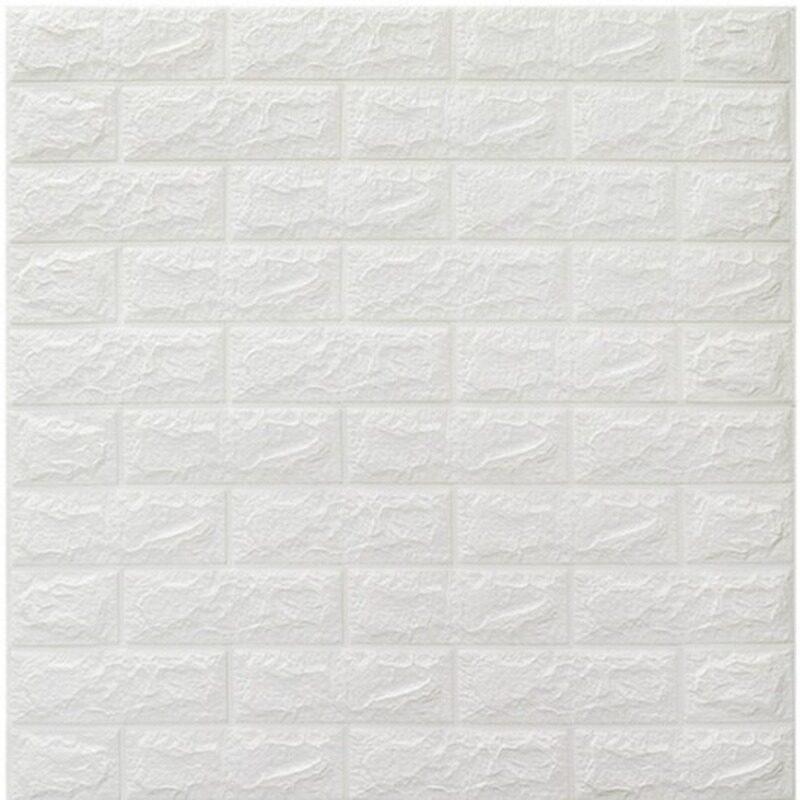 wallpaper 3D วอลเปเปอร์ติดผนัง หนา 4 มม. วอลเปเปอร์ติดผนัง 3d wallpaper ลายอิฐ กันกระแทก มีกาวในตัว วอลเปเปอร์