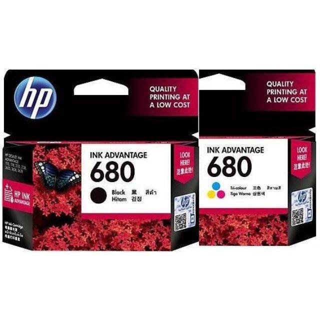 HP 680 BK+ 680 COL Brand :HP Model :HP 680 BK For :HP DeskJet Ink Advantage : 1110 / 1115 / 2130 / 2135 / 3630 / 3635 / 3835 / 4535 / 5075 HP OfficeJet : 3830 / 4650 HP ENVY : 4520 Page Yield :480 pages