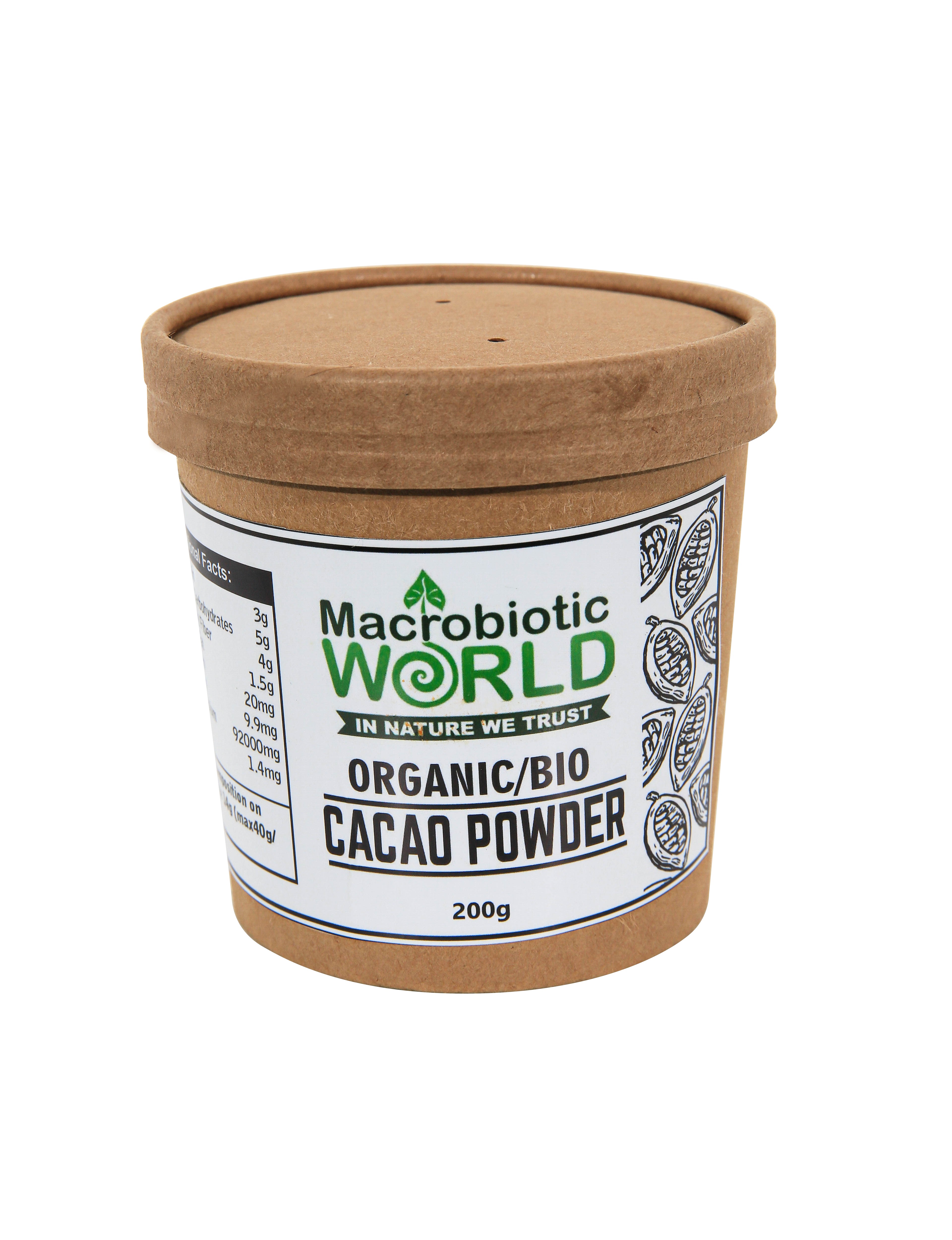 Organic/Bio Cacao Powder | ผงคาเคา 200g