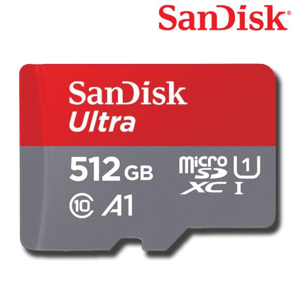 Sandisk Ultra MicroSD Card UHS-I 512GB อ่าน120MB/s U1 A1 (SDSQUA4-512G-GN6MN) เมมโมรี่ การ์ด แซนดิส โดย ซินเน็ค ใส่ แท็บเล็ต โทรศัพท์ มือถือ Mobile Smartphone Andriod รับประกัน Synnex