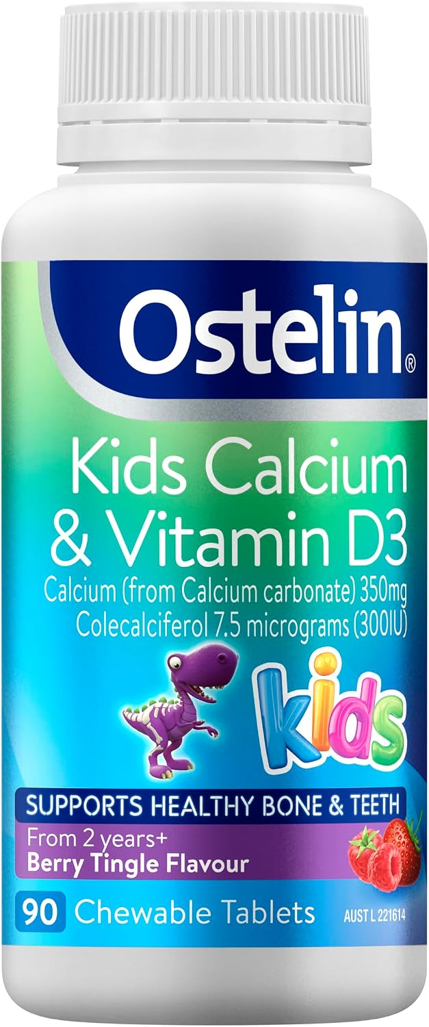 Ostelin Kids Calcium & Vitamin D3 90 Chewable Tablets ชนิดเคี้ยว 90 เม็ด