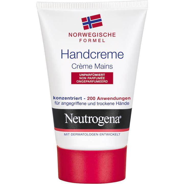 Neutrogena Concentrated Unscented Norwegian Formula Hand Cream นูโทรจีน่า ครีม ทาบำรุงมือและเล็บ 50g