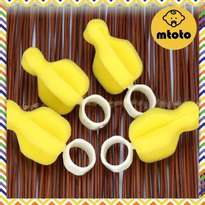 Mtoto htc2 PCs brush, sponge soft brush milk baby bottle brush sponge wash model short handle